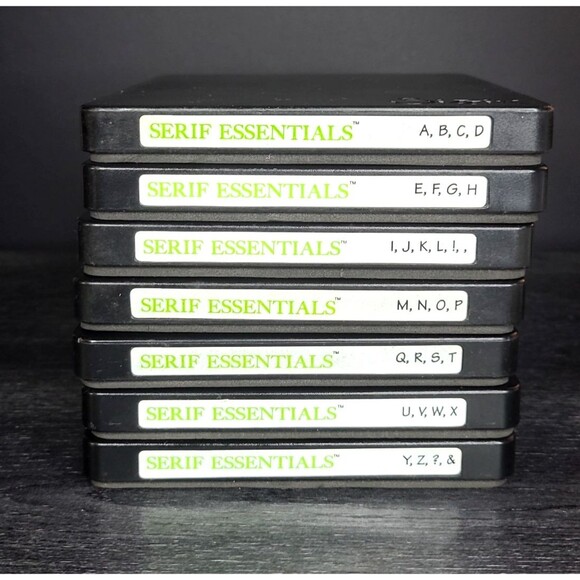 Sizzix Serif Essentials Set of 7 Complete Alphabet A-Z Stampin' Up Dies - Picture 1 of 3